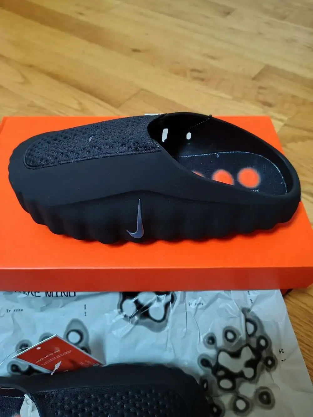 Nike Mind 001 Black Chrome Hyper Crimson White Men's Shoes